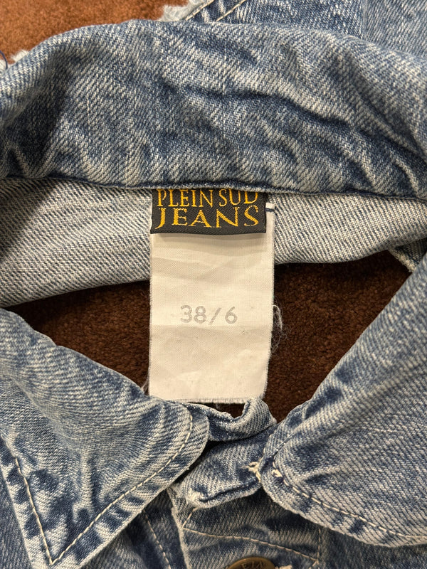2000s Plein Sud cropped denim top