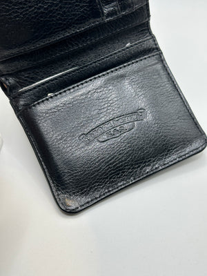 Chrome Hearts cross leather wallet