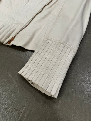 S/S 2004 Gucci by Tom Ford paneled leather jacket