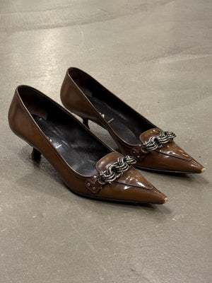 2000s Prada chain link heels