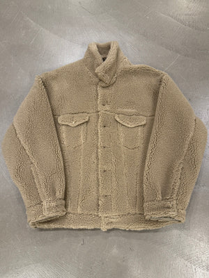 2022 Balenciaga oversized trucker fleece jacket