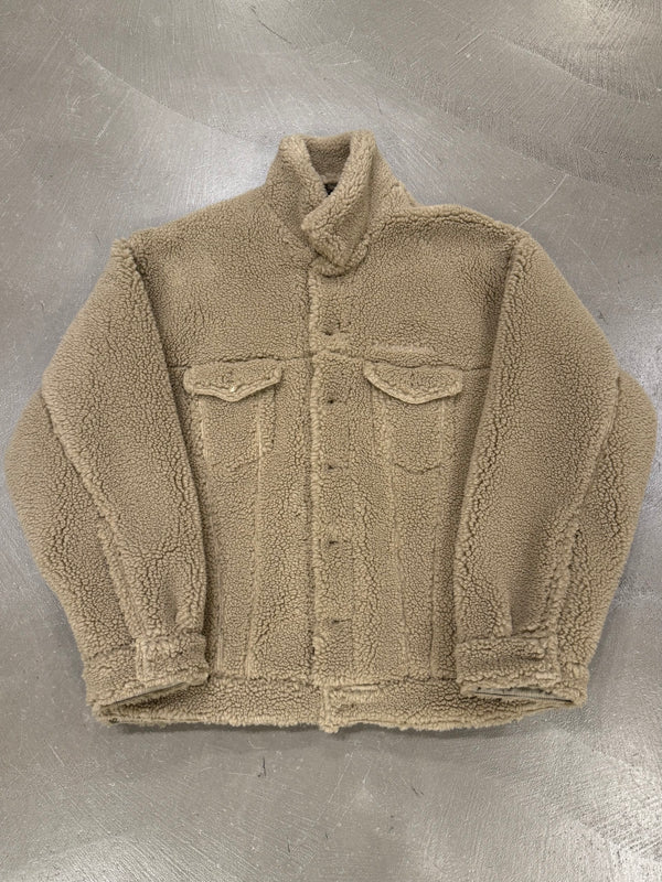 2022 Balenciaga oversized trucker fleece jacket