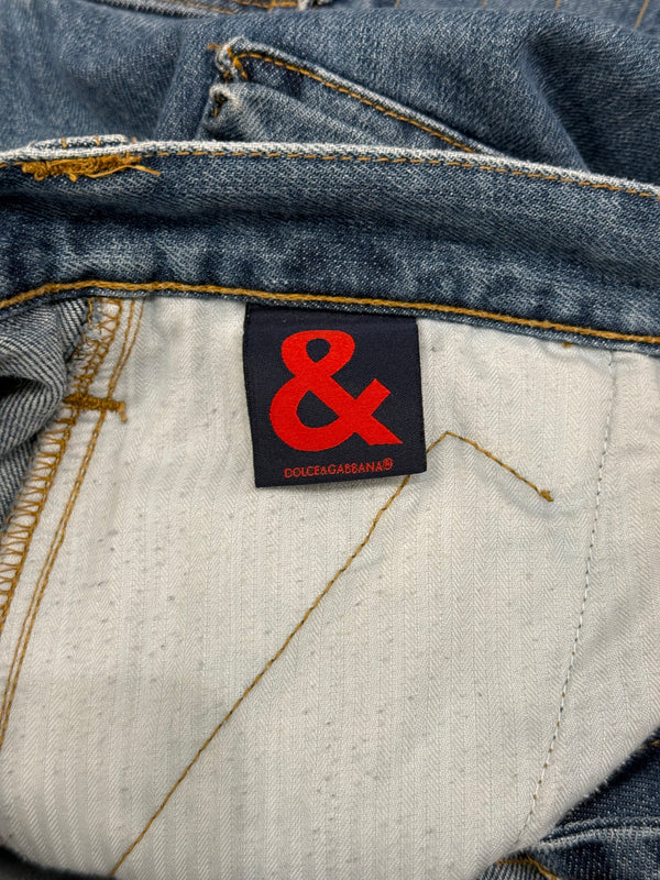 2000s Dolce & Gabbana multi pockets cargo denim pants