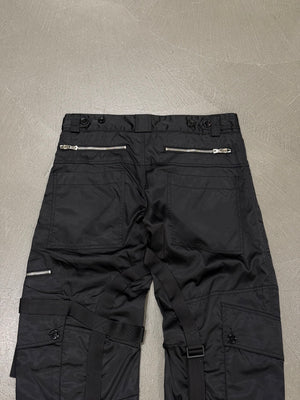 2003 Dolce & Gabbana multi zip bondage cargo pants