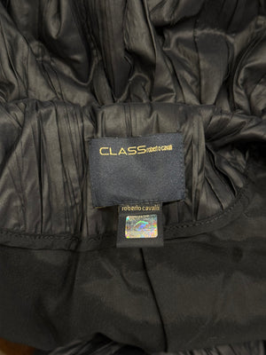 2000s Roberto Cavalli nylon belted puffer jacket