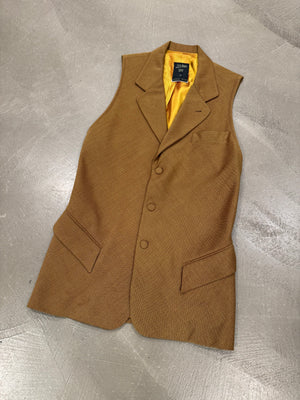 1980s Jean Paul Gaultier pour Gibò wool blazer vest