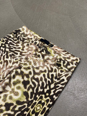 2000s Roberto Cavalli abstract print pants