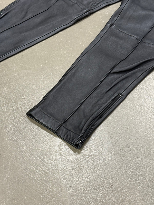 2016 Balenciaga leather sweatpants