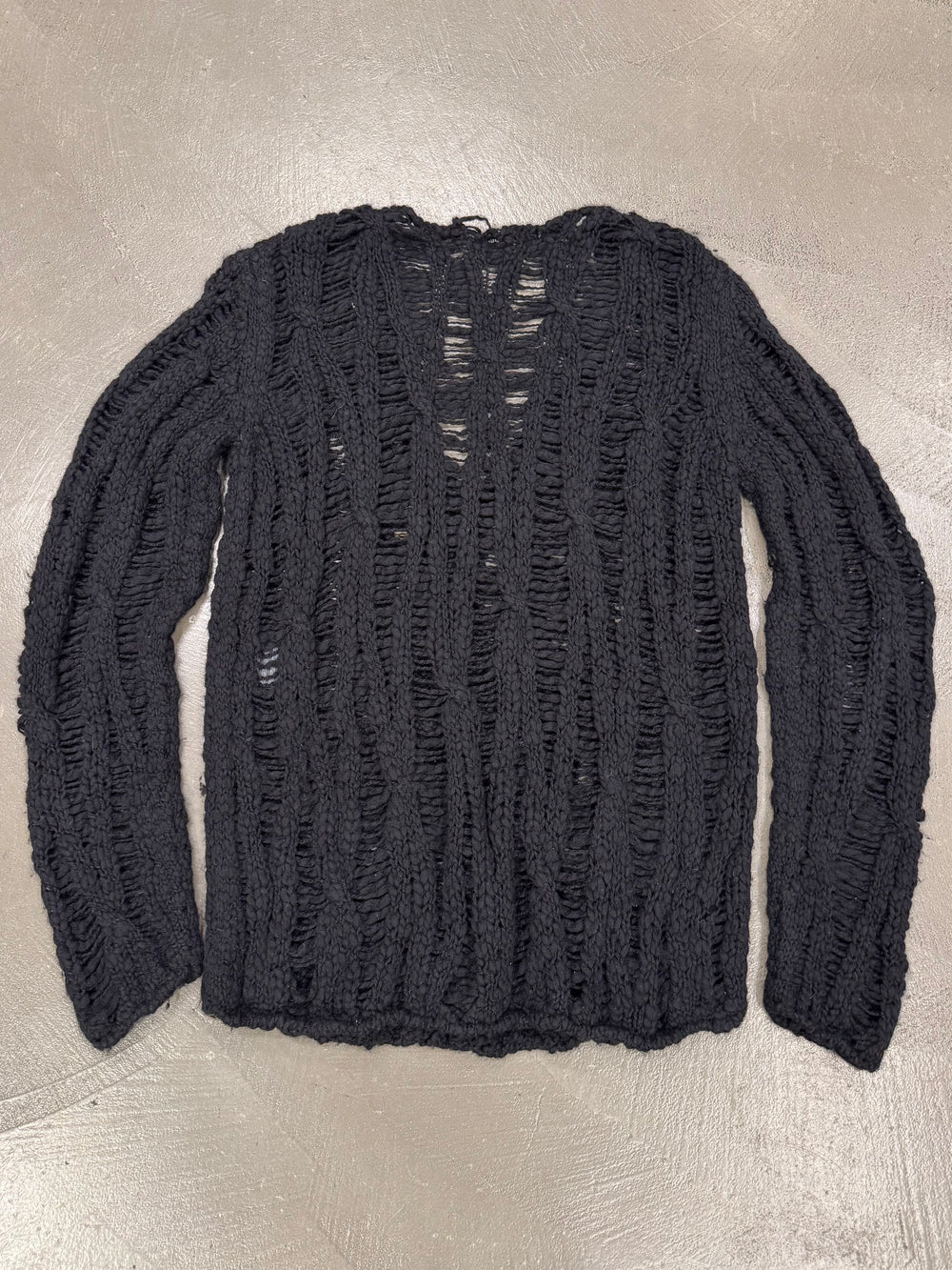 A/W2013 Saint Laurent by Hedi Slimane distressed knit