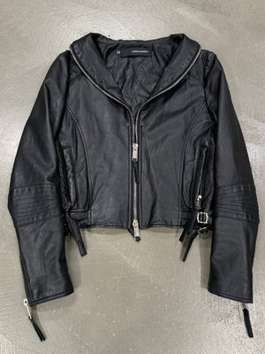A/W 2007 Dsquared2 full zipper leather jacket