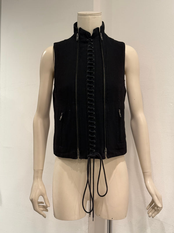 A/W2011 Ann Demeulemeester lace-up wool vest