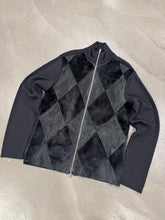 Load image into Gallery viewer, 2000s Armani Collezioni real lamb fur geometric knit
