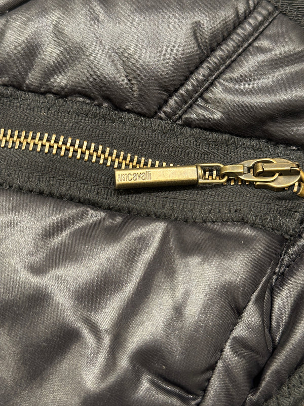 2000s Cavalli ultra-cropped cargo puffer jacket