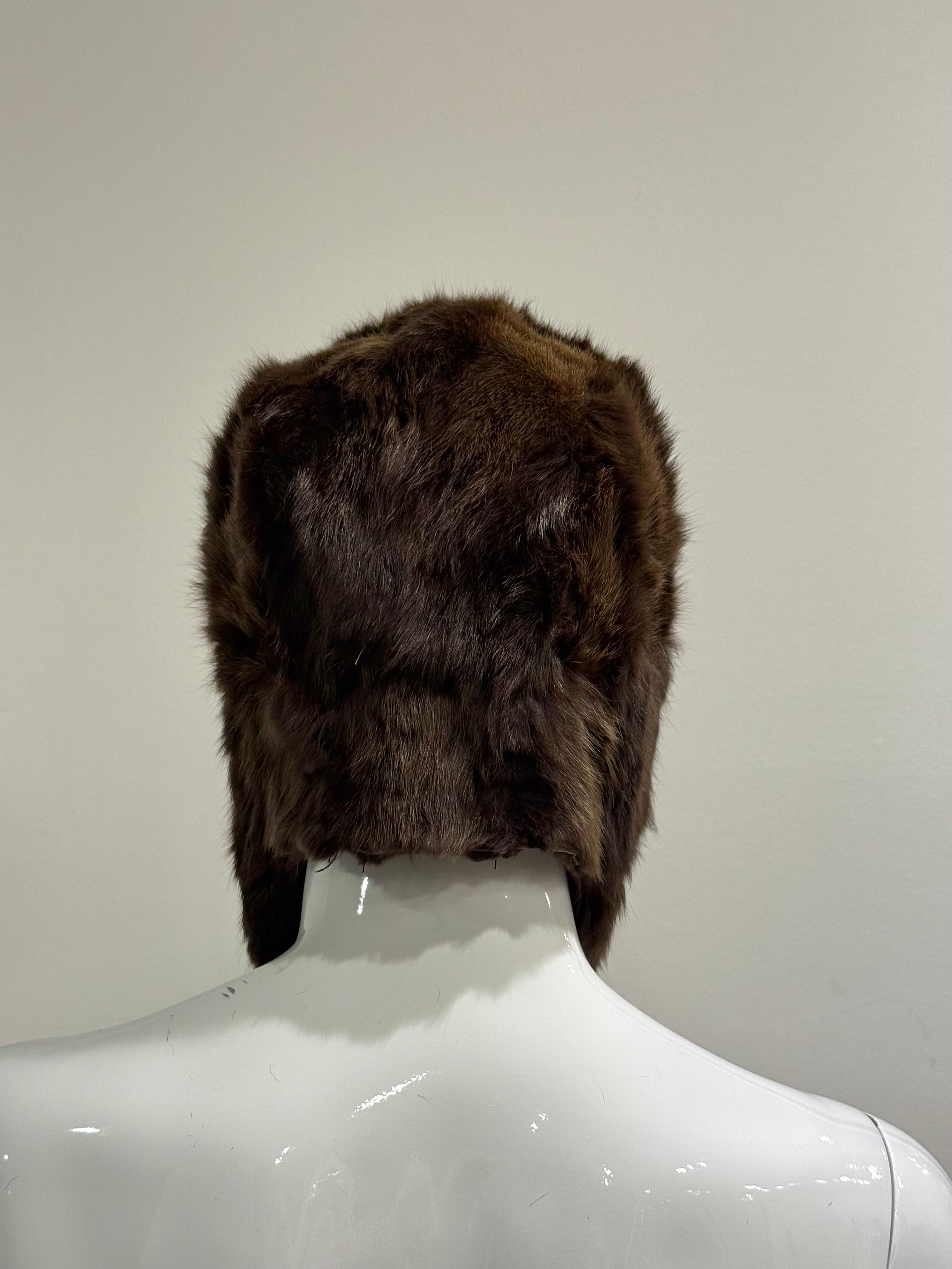 2001 Gucci by Tom Ford real fur hat