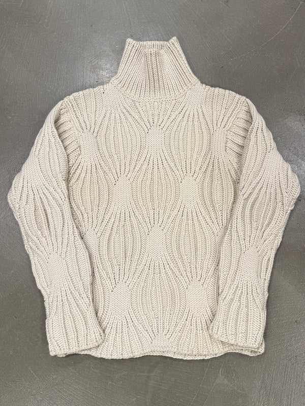 2000s Gucci by Tom Ford braided heavy turtleneck sweater