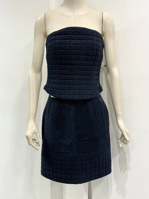 S/S2000 Chanel runway padded set top & skirt