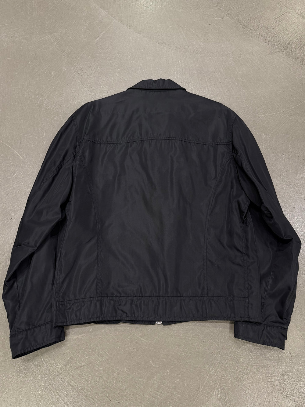 1990s Prada black technical nylon jacket