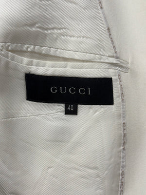 2001 Gucci by Tom Ford tie waist wrap blazer