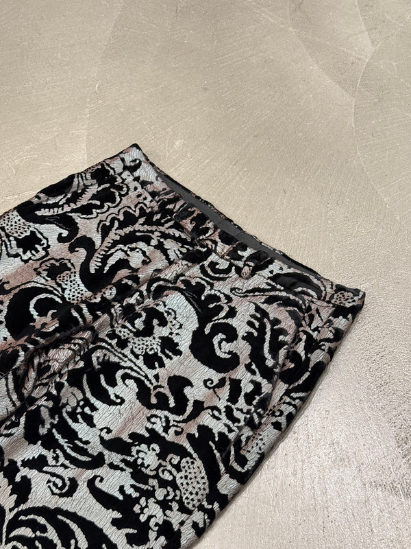 S/S2000 Gucci by Tom Ford velvet baroque damask flare pants