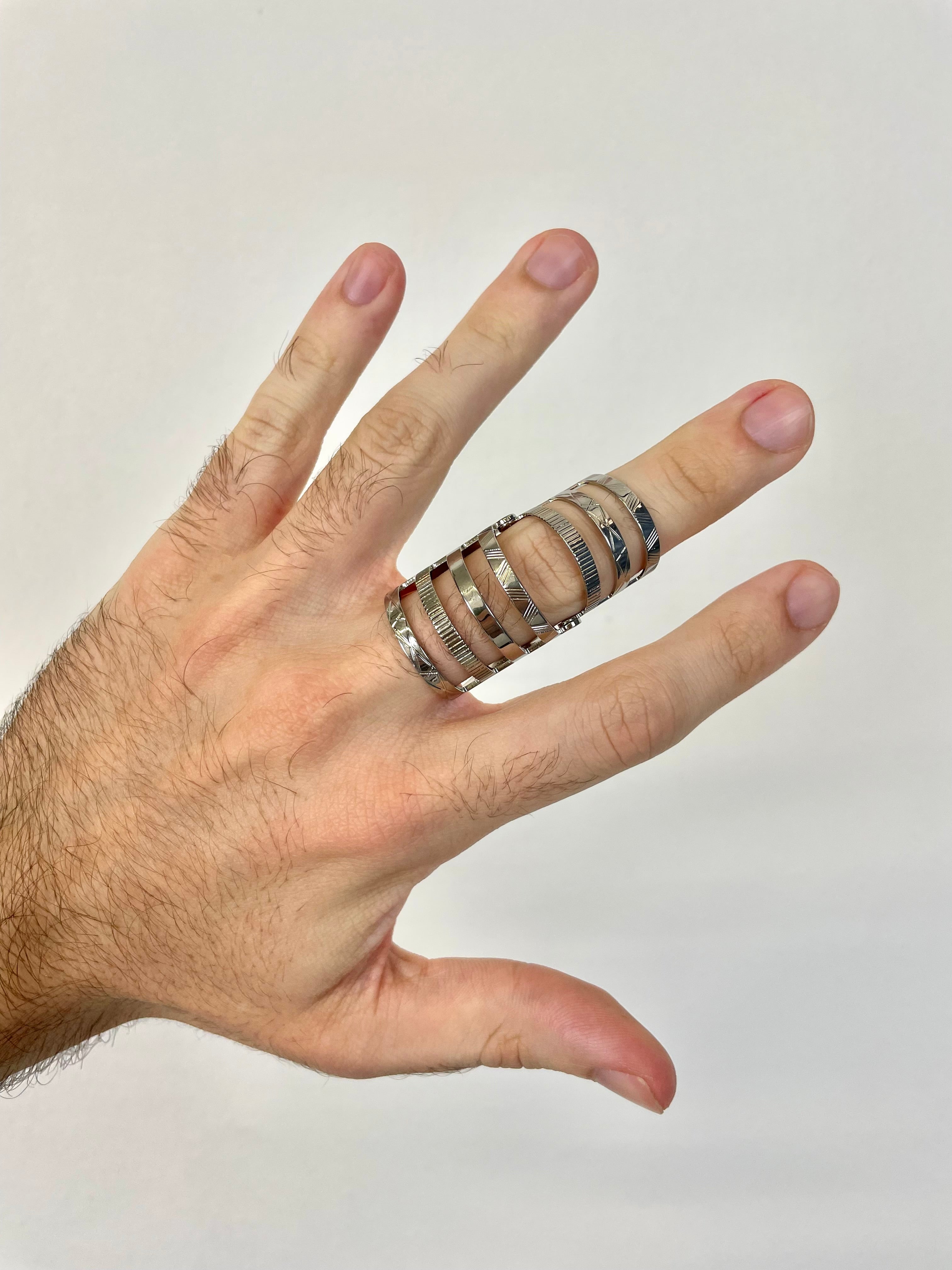 2000s Maison Margiela armour ring