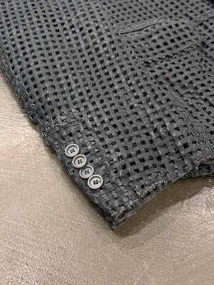 S/S2012 Dolce & Gabbana runway laser cut leather blazer