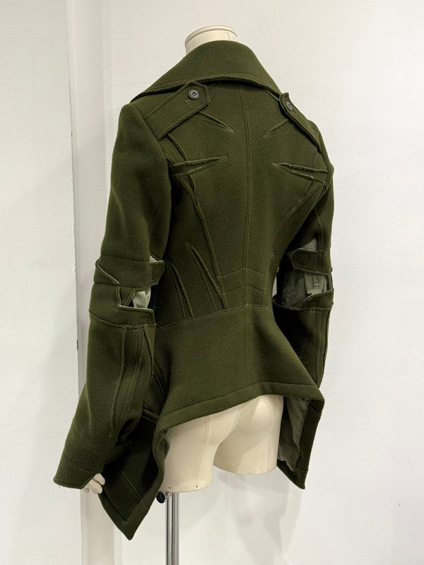 A/W2006 Junya Watanabe runway deconstructed military jacket