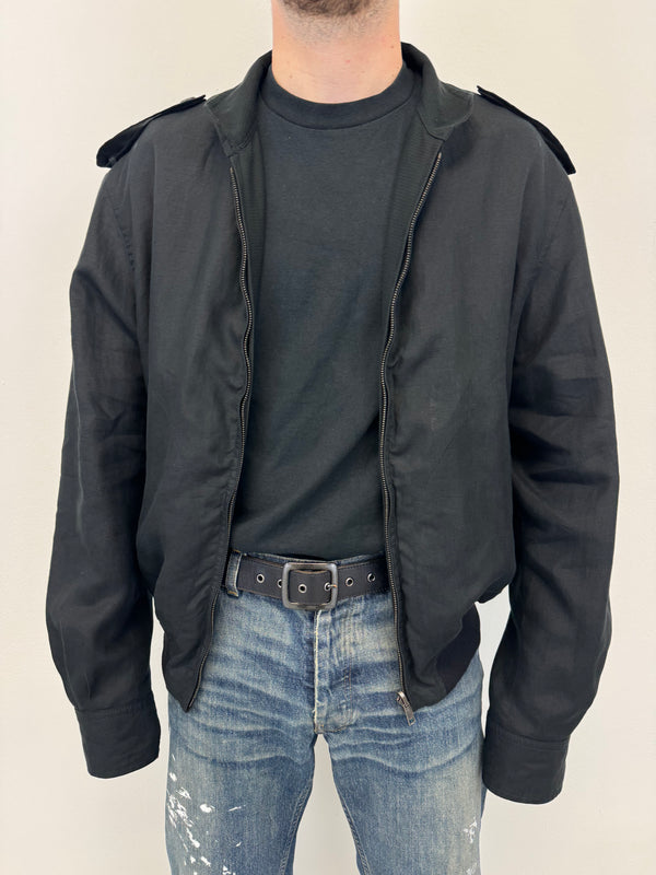 S/S 2003 Gucci by Tom Ford reversible linen bomber jacket