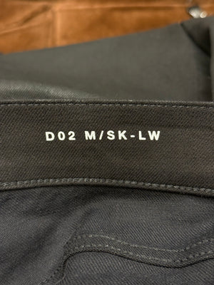 2019 Saint Laurent “D02” coated slim fit jeans