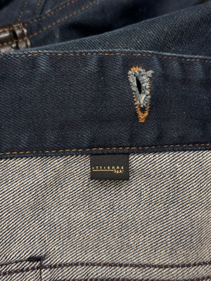 SS 2005 Cavalli denim jacket with leather details