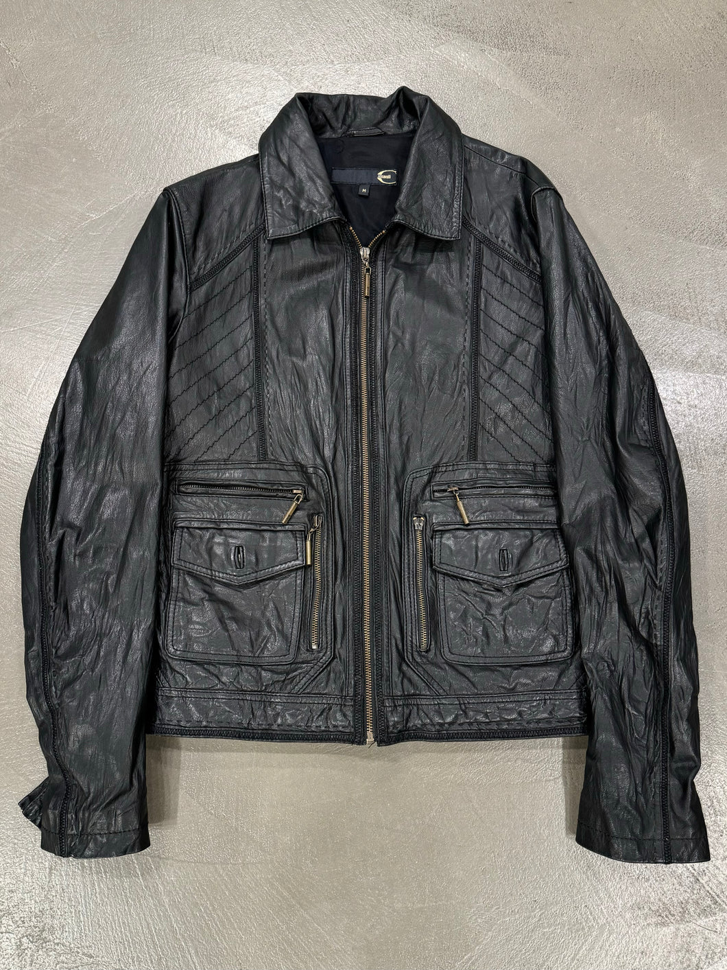 S/S 2007 Roberto Cavalli leather cargo jacket