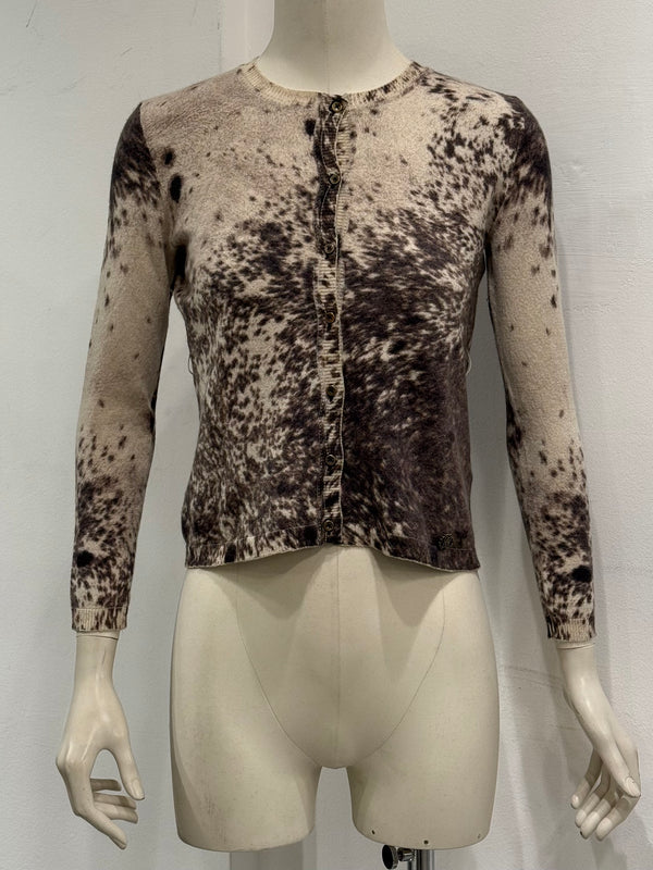 A/W1999 Roberto Cavalli animalier print cardigan