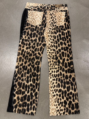 2000S Cavalli leopard print pants
