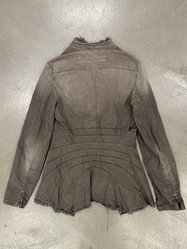 2000s Rick Owens faded denim jacket