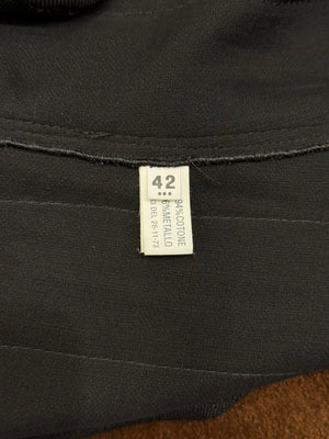 2000s Prada black cropped set