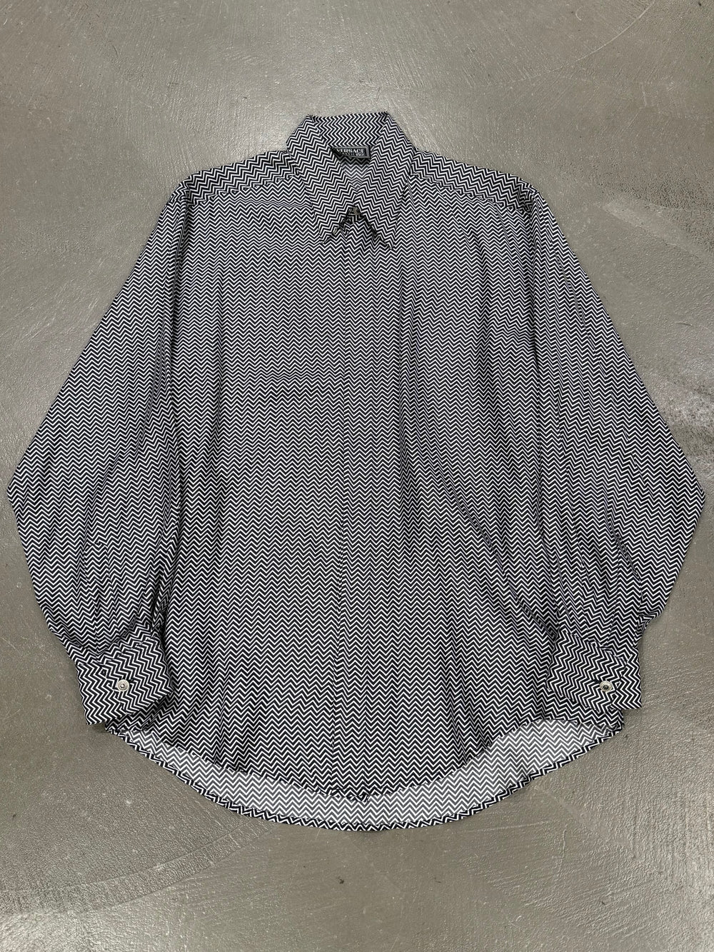 1990s Versace long sleeve silk shirt
