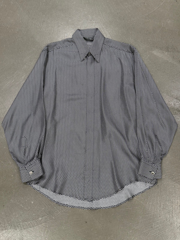 1990s Versace long sleeve silk shirt