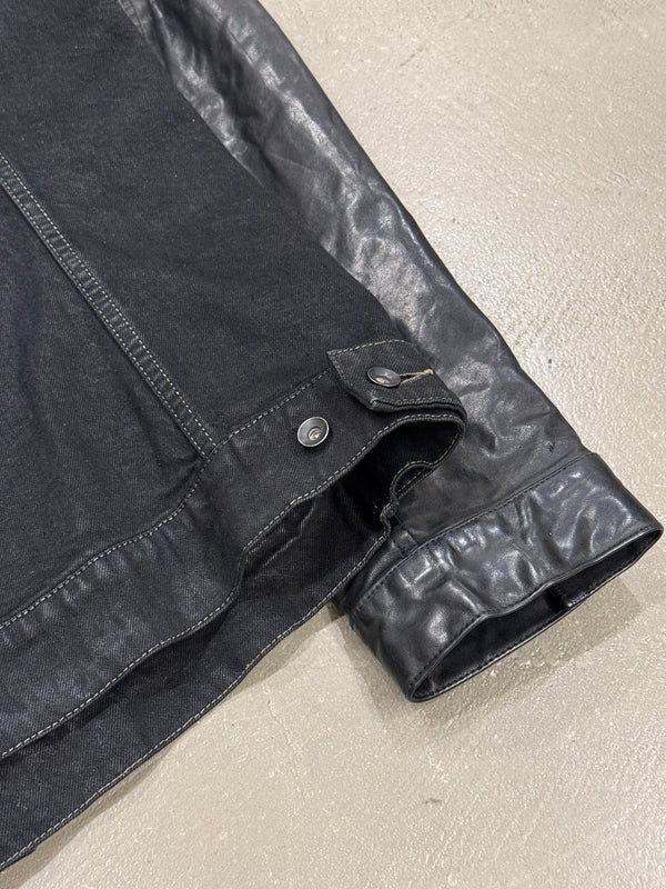 S/S2014 Rick Owens “Vicious” Slave hybrid leather sleeves jacket