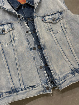 A/W2018 Vetements x Levi’s oversized double layer denim vest