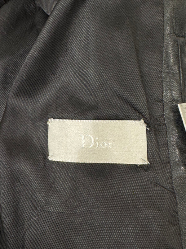 S/S2005 Dior by Hedi Slimane officer utility leather jacket