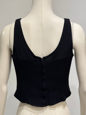 1990s Moschino lace-up corseted top