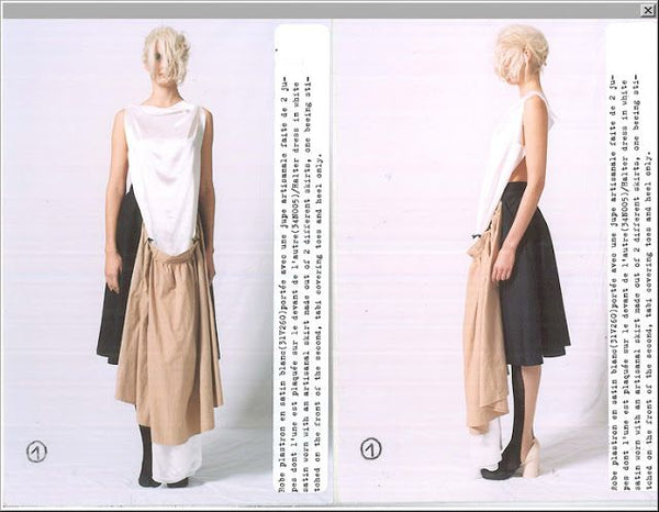 S/S2004 Maison Margiela artisanal double skirt