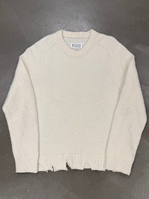 F/W2019 Maison Margiela distressed wool sweater