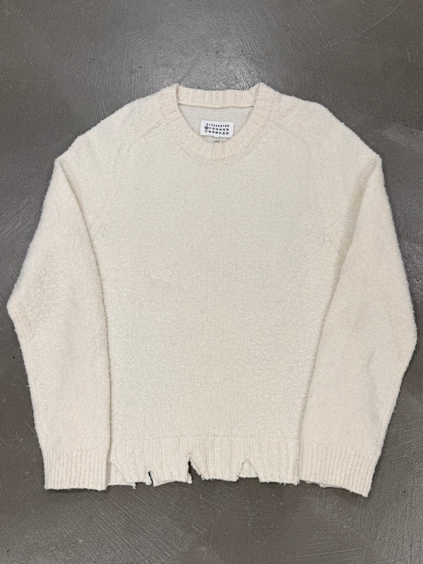 F/W2019 Maison Margiela distressed wool sweater