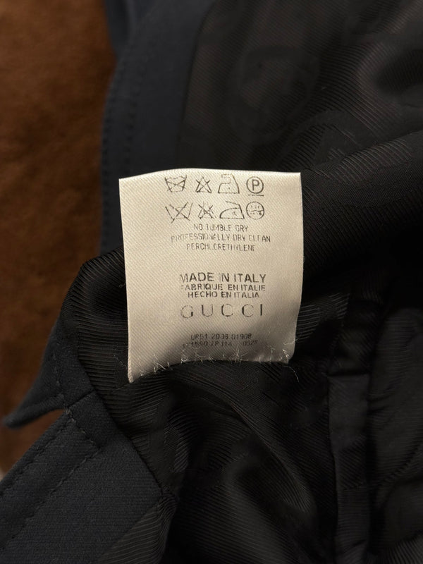 2006 Gucci cropped military jacket with chain