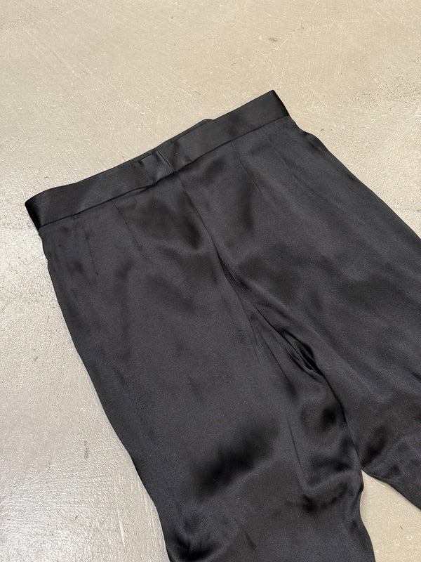 2000s Giorgio Armani full zip silk pants