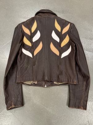 2003 EMPORIO ARMANI patches leather jacket