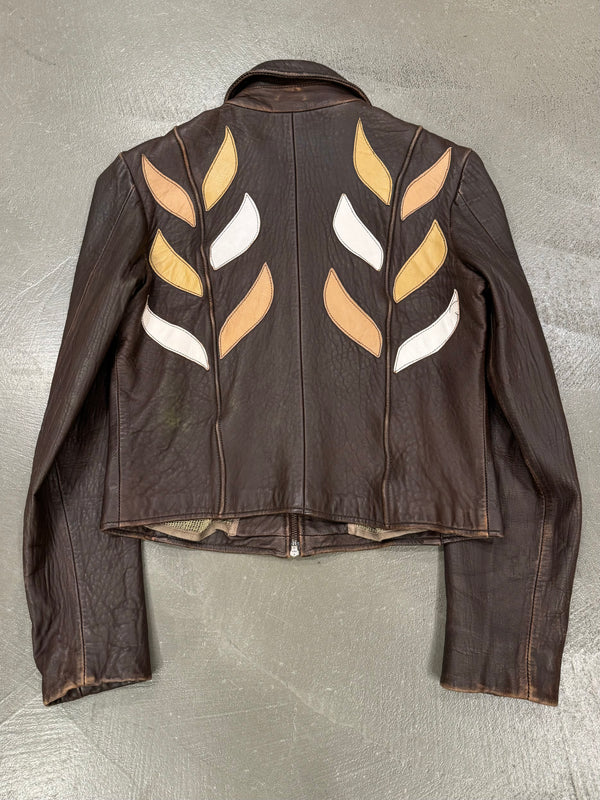 2003 EMPORIO ARMANI patches leather jacket