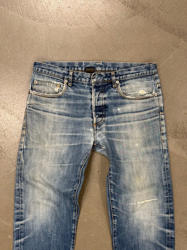 2000s Dior by Hedi Slimane faded jeans