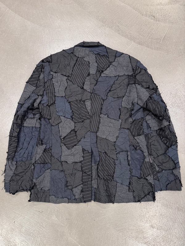 2000s Romeo Gigli handmade patchwork blazer