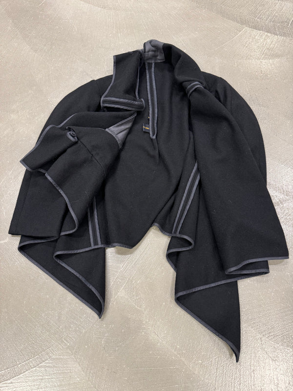 1990s Comme des Garçons asymmetrical wool jacket